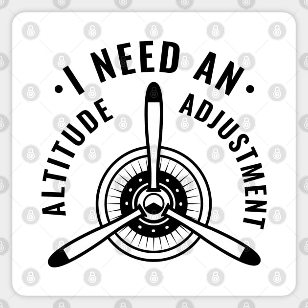 Altitude Adjustment Sticker by LuckyFoxDesigns